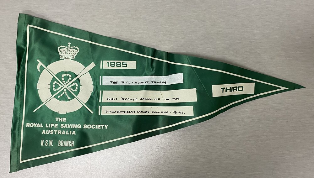 Prize Ribbon: RLSS R J Coshott Trophy - Third Place 1985