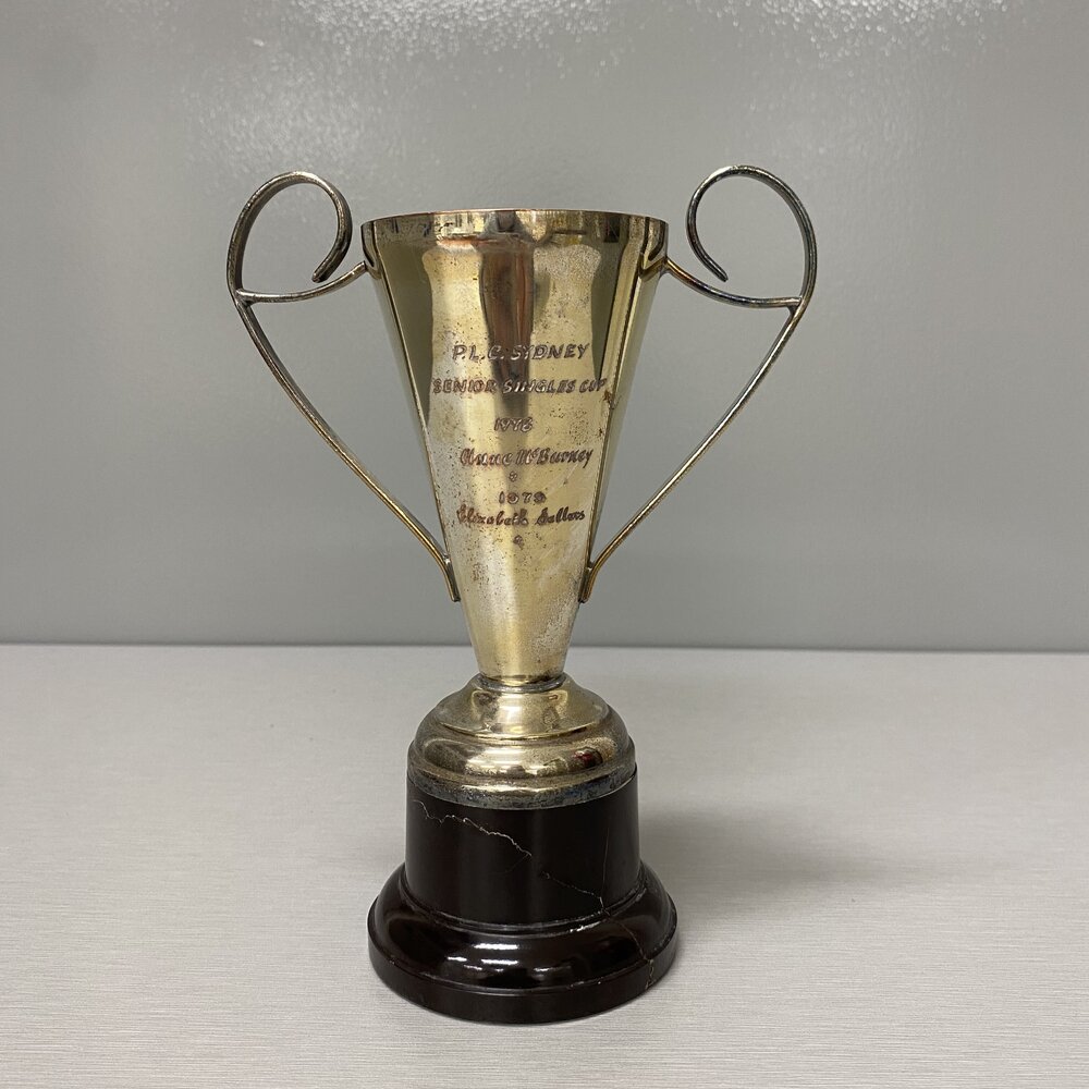 Trophy: PLC Sydney Senior Singles Cup 1978 &ndash; 1988