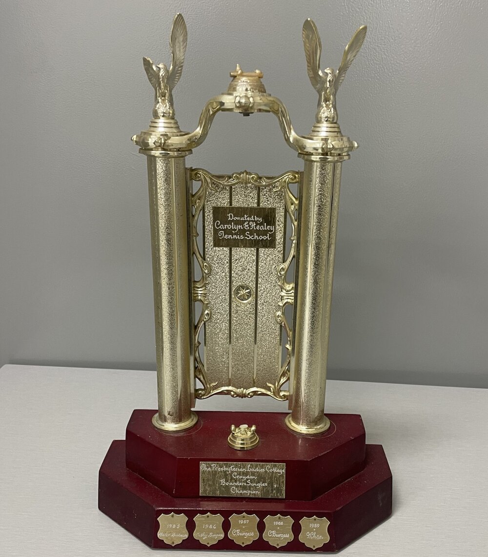 Trophy: PLC Croydon Boarders Singles Champion 1985-1989